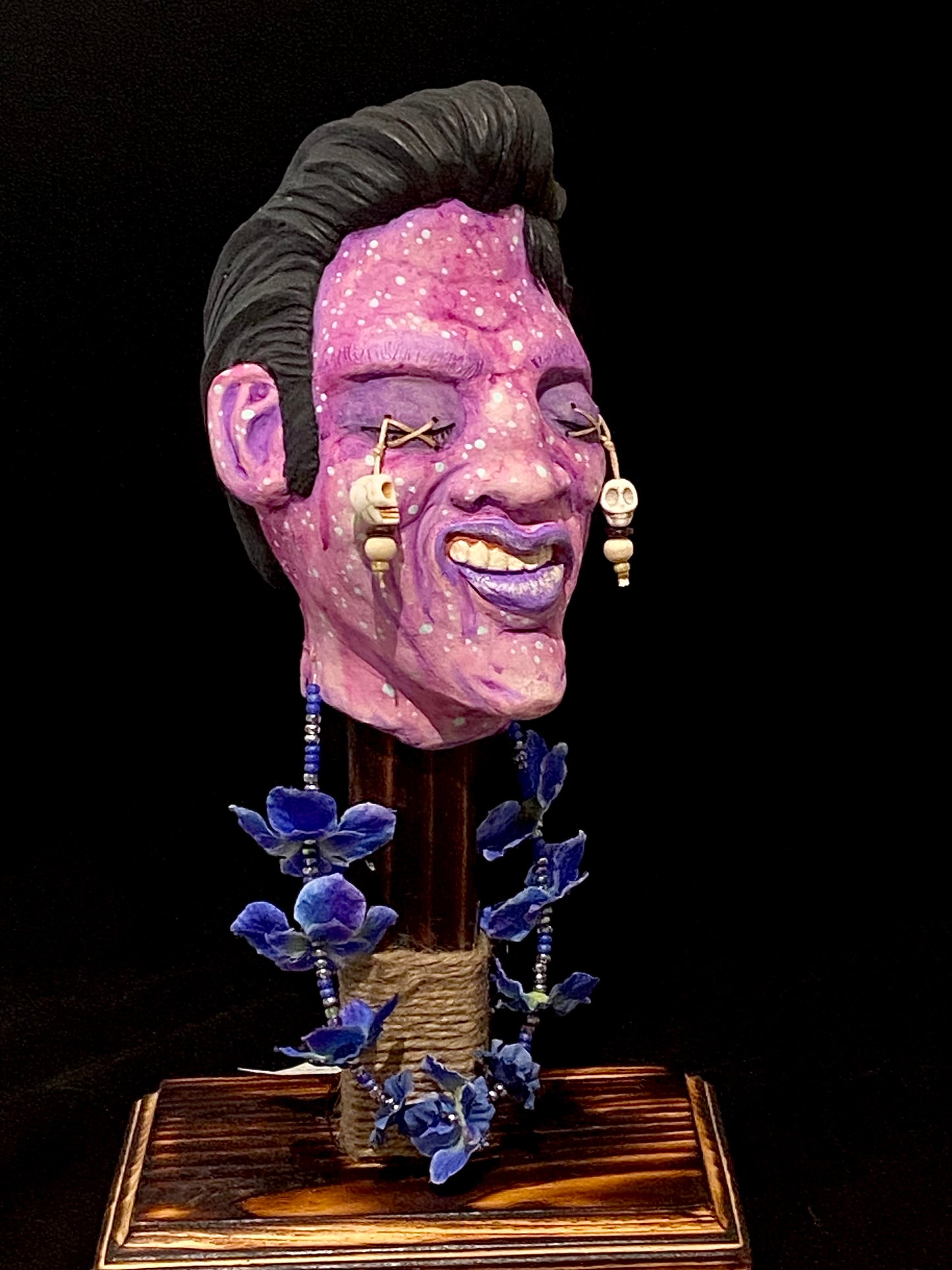 Zombie Shrunken Elvis Head