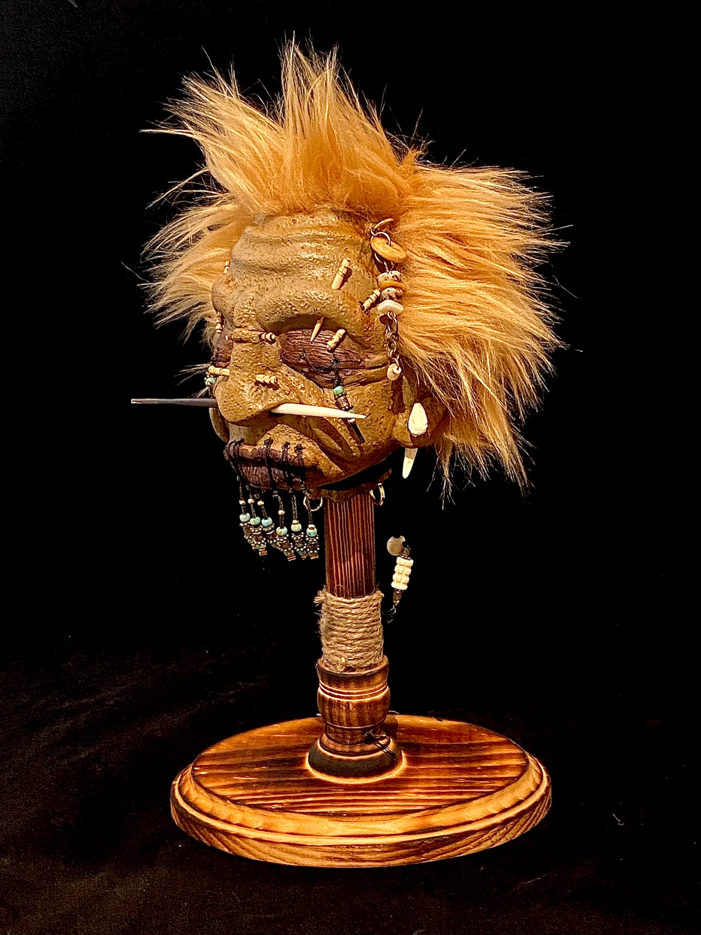 Porcupine Quill Nose Shrunken Head