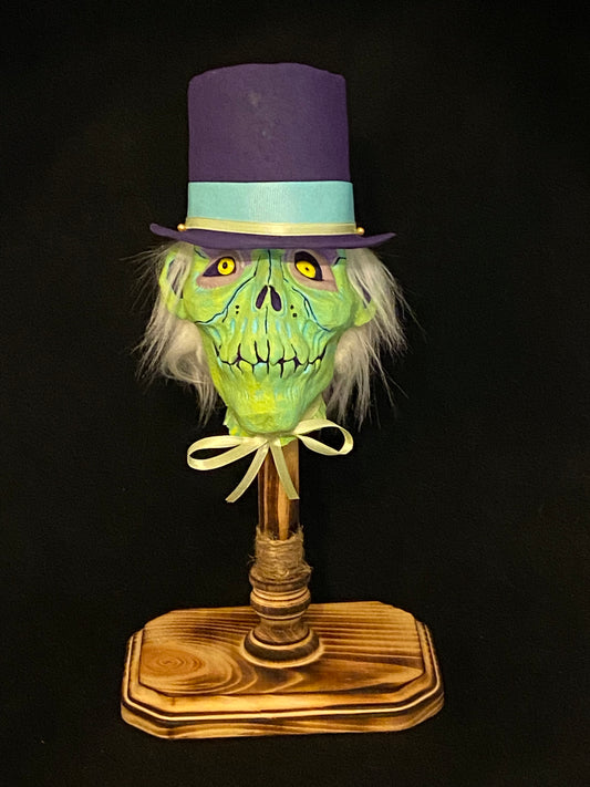 Purple Hat Hatbox Ghost Shrunke Head