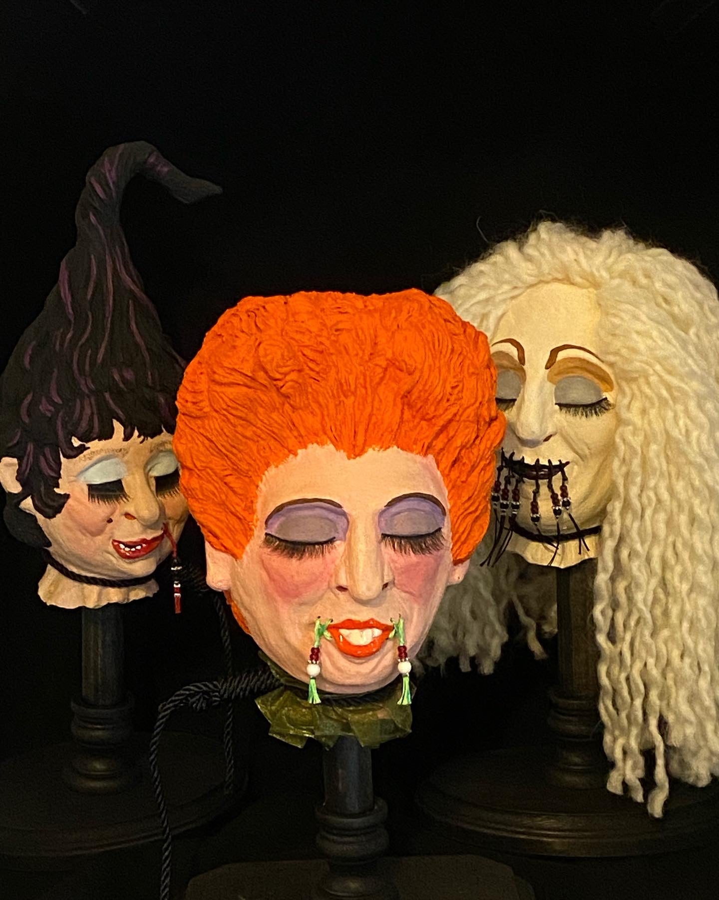 Sanderson Sisters Shrunken Head Trio